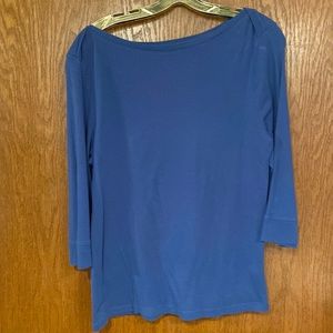 Royal Blue, Old Navy XL, 3/4 sleeve, boat neck